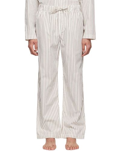 Tekla Off- Organic Cotton Pajama Pants - Multicolor