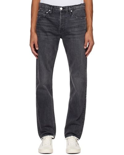 FRAME Grey 'the Straight' Jeans - Blue