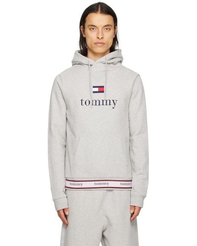 Tommy Hilfiger Gray Repeat Hoodie - Multicolor
