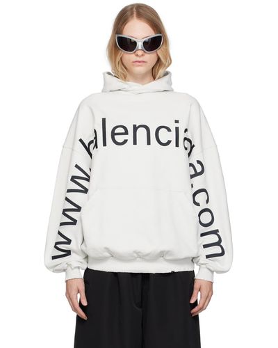 Balenciaga ホワイト Bal.com フーディ