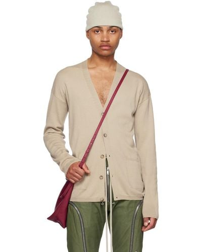 Rick Owens Off-white Peter Cardigan - Natural