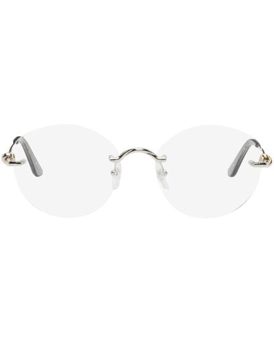 Cartier Silver Trinity Glasses - Black