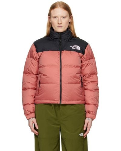 The North Face Pink 1996 Retro Nuptse Down Jacket - Red
