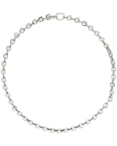 Givenchy Silver G Link Necklace - Multicolour