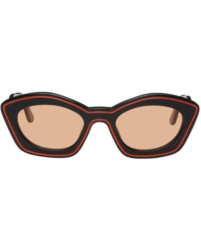 Marni Ssense Exclusive Black Retrosuperfuture Edition Kea Island Sunglasses