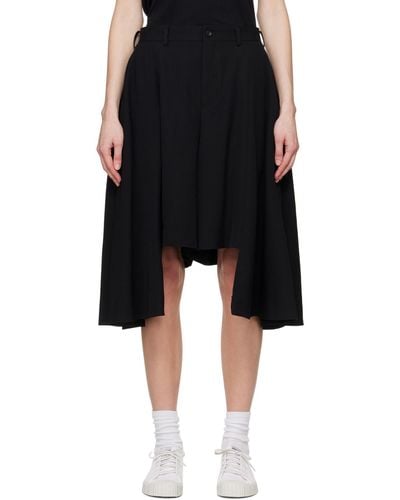 Comme des Garçons Asymmetric Shorts - Black