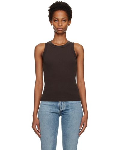 Citizens of Humanity Brown Isabel Tank Top - Black
