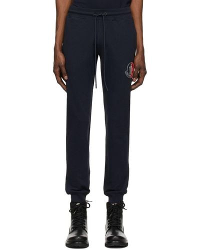 Moncler Genius 2 Moncler 1952 Navy French Terry Lounge Trousers - Black