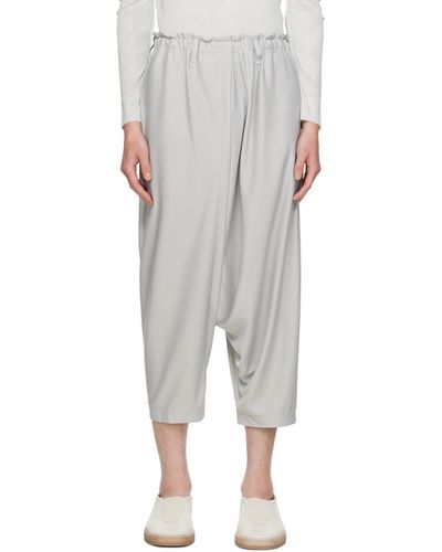 132 5. Issey Miyake Pantalon sans coutures basic gris - Multicolore