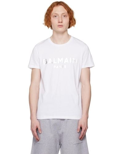Balmain Metallic T-shirt - White