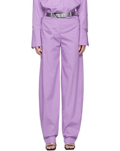 The Attico Purple jagger Trousers
