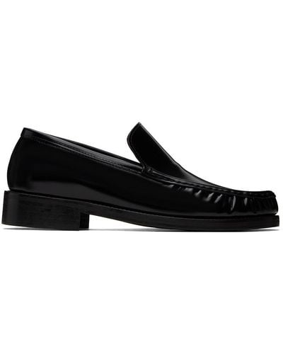 Acne Studios Black Leather Loafers