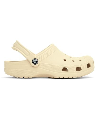 Crocs™ Off-white Classic Clogs - Black