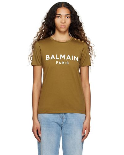 Balmain Printed T-shirt - Orange