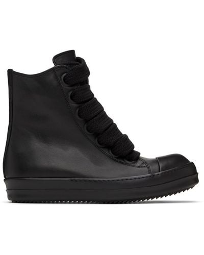 Rick Owens Jumbo High Top Leather Sneakers - Men's - Calf Leather/rubber - Black