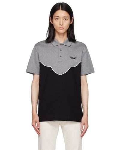 Versace Embroide Polo - Black