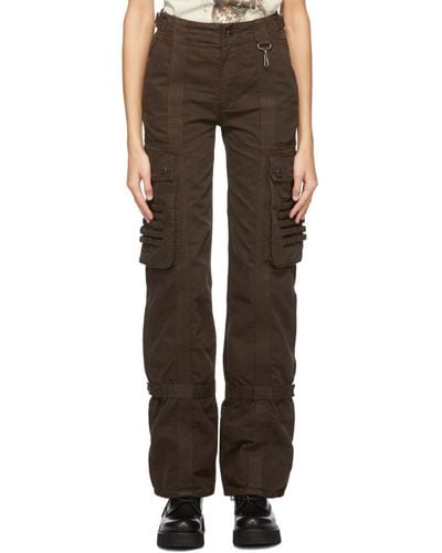 Reese Cooper Brown Canvas Cargo Pants