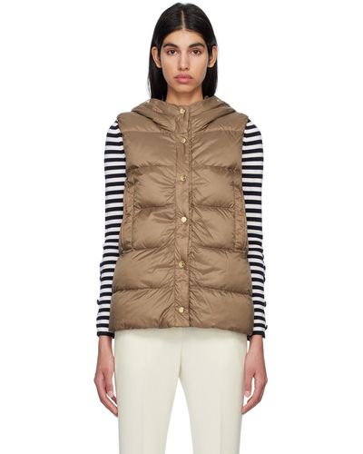 Max Mara Yellow Taffgil Down Vest