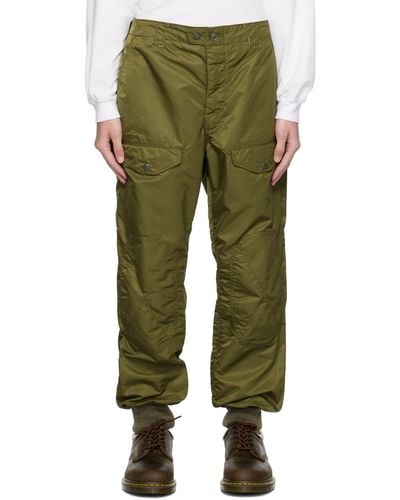 Engineered Garments Green Airborne Cargo Trousers