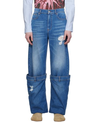 JW Anderson Ssense Exclusive Blue Jeans