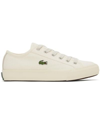 Lacoste Off-white Backcourt Sneakers - Black