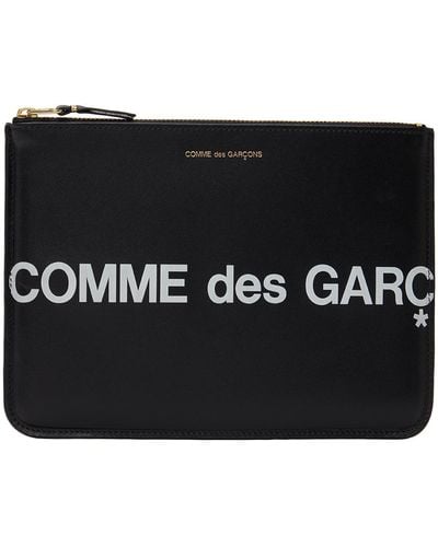 Comme des Garçons Huge Logo ポーチ - ブラック