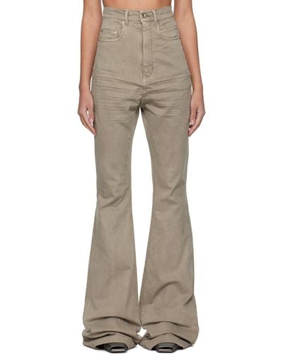 Rick Owens Off-white Bolan Jeans - Natural