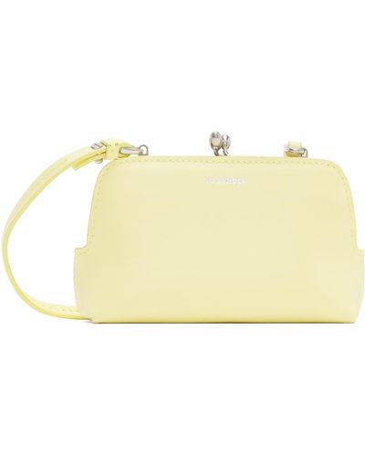 Jil Sander Micro sac goji jaune - Noir