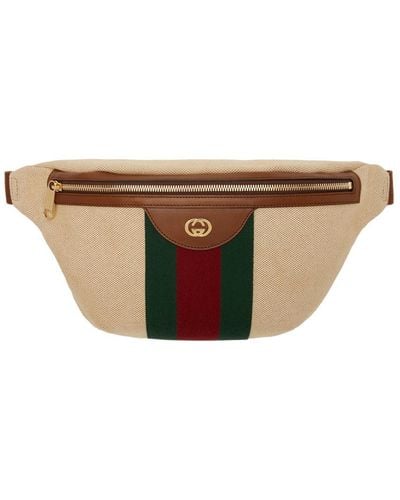 Gucci Beige GG Vintage Belt Bag - Natural