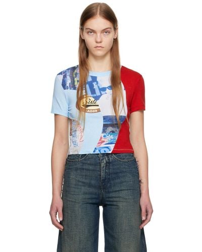 ANDERSSON BELL Ssense Exclusive Adsb Film Archive T-shirt - Blue