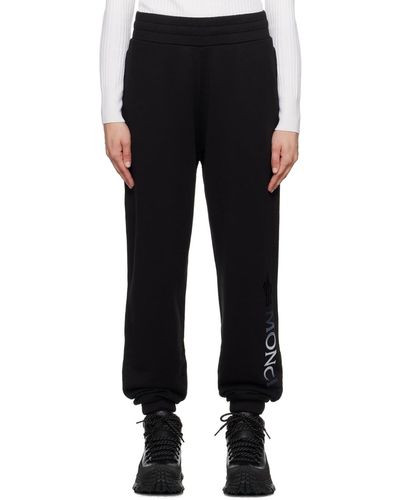 Moncler Flocked Lounge Trousers - Black