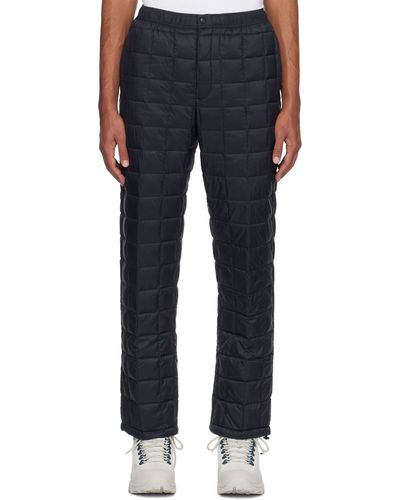Taion Quilted Down Pants - Blue