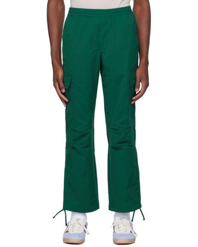 adidas Originals Pantalon cargo vert à cordons coulissants