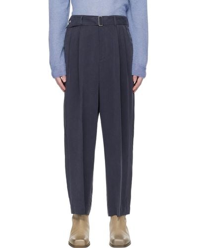 LE17SEPTEMBRE Belted Trousers - Blue