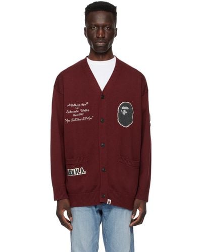 A Bathing Ape Embroidered Cardigan