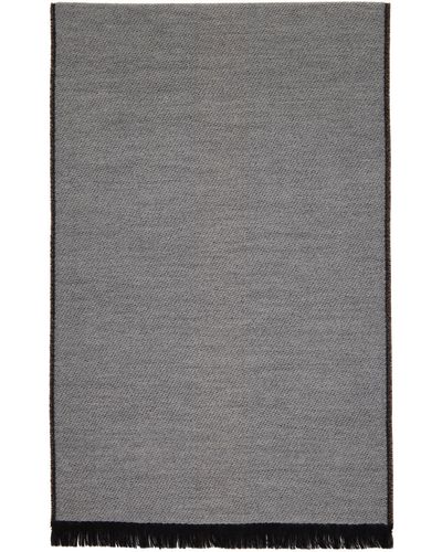 Zegna Écharpe grise en laine