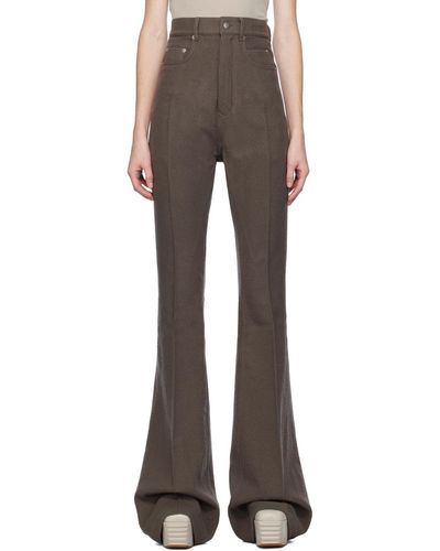 Rick Owens Gray Bolan Pants - Black