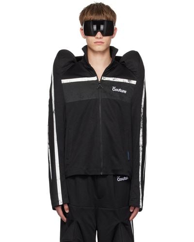 Anonymous Club Padded Shoulder Track Jacket - Black