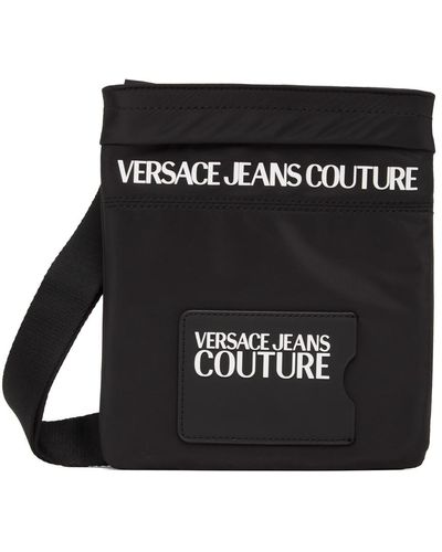 Versace Black Logo Messenger Bag
