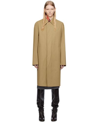 Lemaire Manteau brun clair exclusif à ssense - Noir