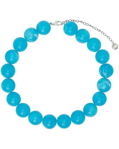 Paloma Wool Corbetti Resin Beaded Necklace - Blue