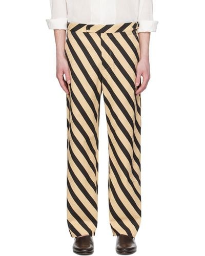 Bode Domino Stripe Trousers - Multicolour