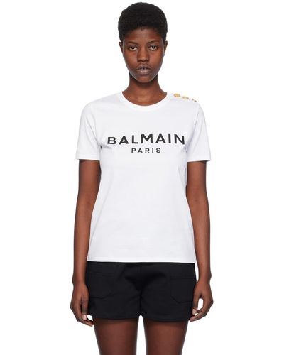Balmain Printed T-shirt - White