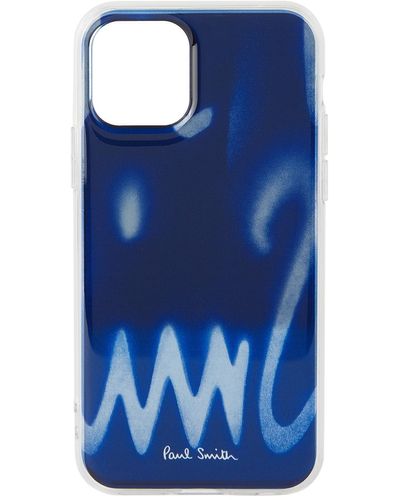 Paul Smith Navy Spray Iphone 11 Pro Case - Blue