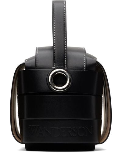 JW Anderson Black Knot Leather Top Handle Bag