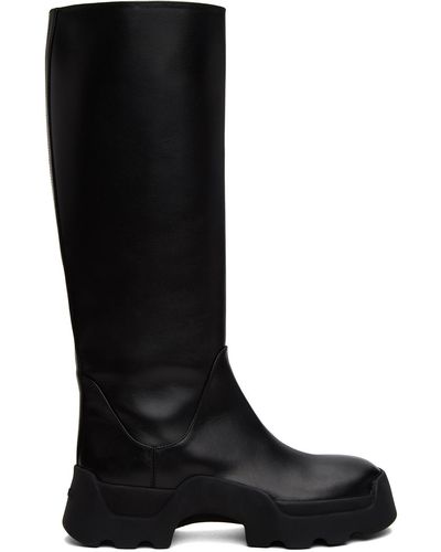 Proenza Schouler Black Stomp Boots