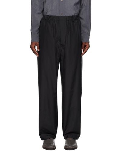 Lemaire Black Relaxed Pants