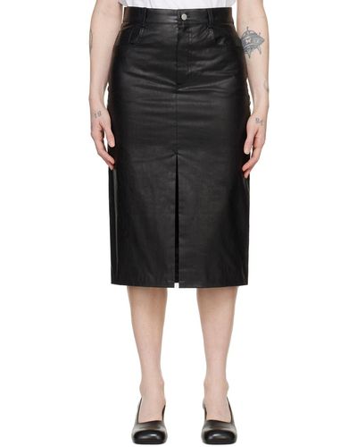 Kassl 5-pocket Midi Skirt - Black