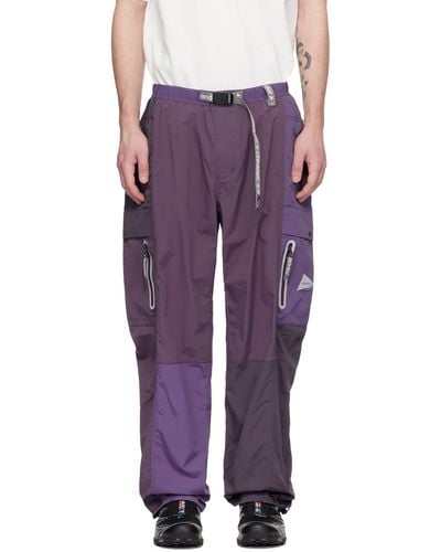 and wander Gramicci Edition Cargo Trousers - Purple