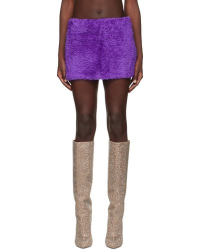 Sinead Gorey Zip Miniskirt - Purple